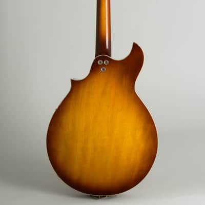 Harmony  H-35 Hollow Body Electric Mandolin (1970), ser. #1979H35, black gig bag case. image 2