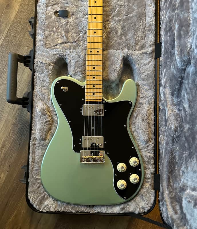 Fender American Professional II Telecaster Deluxe - Mystic Surf Green with Maple Fingerboard Guitar image 1