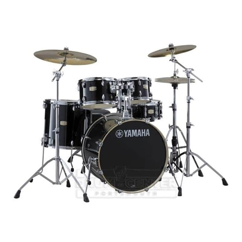 Yamaha Stage Custom Birch 5pc Drum Set w/20" BD Raven Black image 1