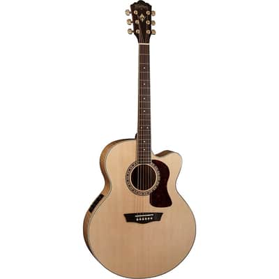 Washburn J40SCE Heritage 40 Series Jumbo Acoustic Electric Guitar Regular Natural image 3