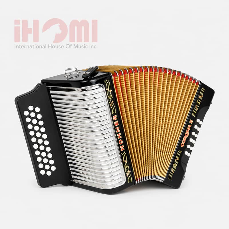 Hohner Corona II Accordion F/Bb/Eb 2026 - Black image 1