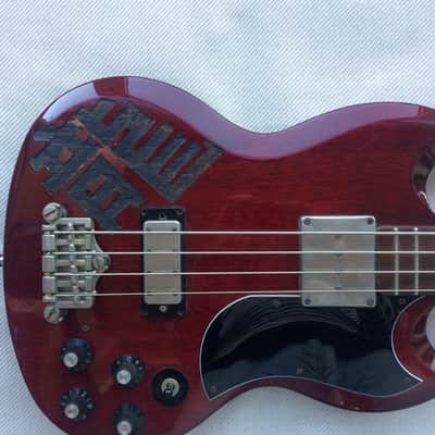 Greco EB-650 Bass 1987 Cherry Red image 3