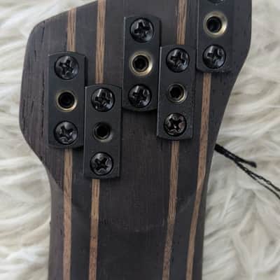 Mint Ibanez EHB1505MSBIF Multi Scale Headless 5-String Bass - Black Ice Flat Finish image 5