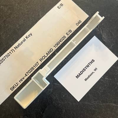 ORIGINAL Roland Replacement E/B Key (106H028) for Juno-6/60/106, Jupiter-6/8, HS-60, SH-101, VK-09, JX-3P, HS-10/Juno-1, System 100m 184, etc image 2