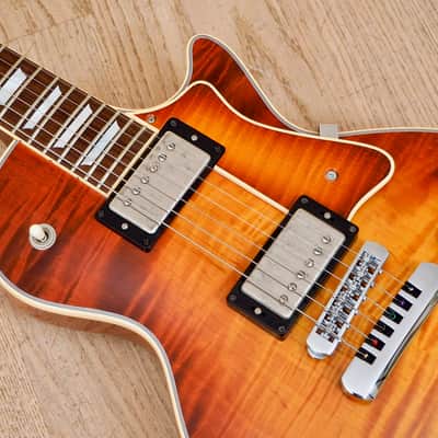 1996 Heritage H-150 Deluxe LP Electric Guitar Almond Sunburst ALM SB Kalamazoo USA w/ Case image 7