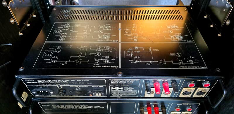 HH V200 Mosfet Stereo Power Amp 1980s Van Halen | Reverb