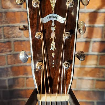 USA Crowder Acoustic Dreadnought- RECENT FRET JOB-Intonated-Stunning Guitar image 4