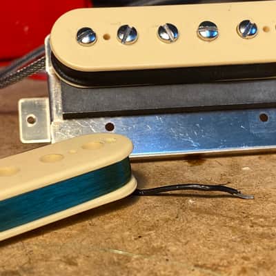 General Vintage Tone  1958 - 1959 PAF humbucker set for Les Paul Holy grail Belden & Corona wire US image 12