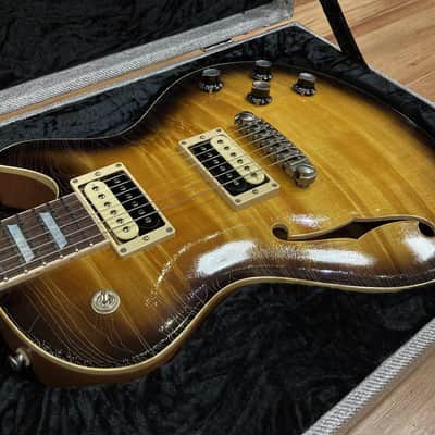 Patrick James Eggle Macon Single Cut Semi Hollowbody - Nitro Tobacco Burst image 18