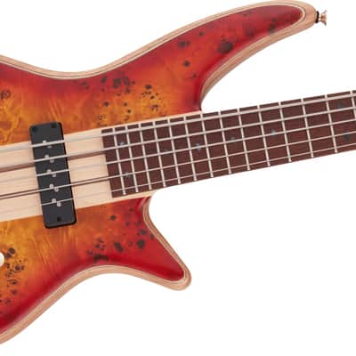 Jackson Pro Series Spectra Bass SBP V Transparent Cherry Burst image 5