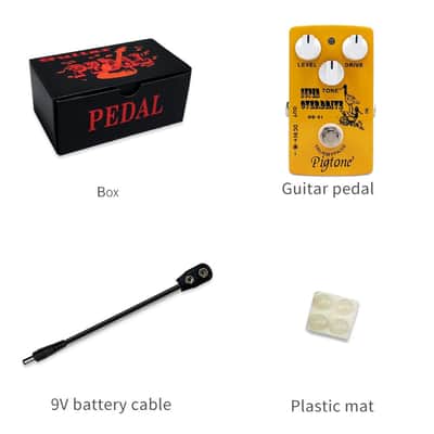 Pigtone PP-21 Super Overdrive Guitar Effect Pedal 9V DC-True Bypass image 9