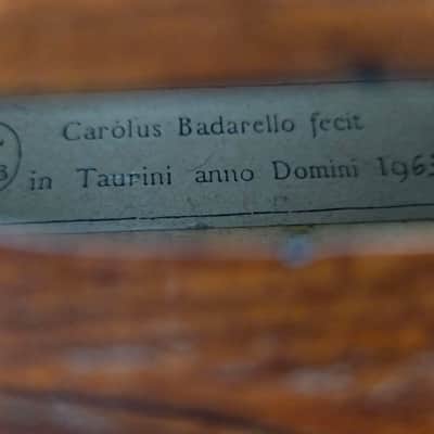 1963 Carlo Carolus Badarello Violin with Case & Bow image 13