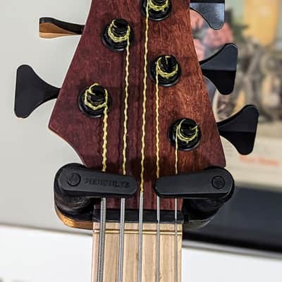 MTD Bass 535-24: Red Narra "10" top, Birdseye Maple Fingerboard, Ash Body & Neck! image 5