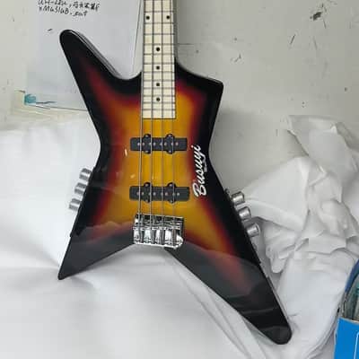 4 Strings Bass /6 Strings Lead Double Sided, Neck Through, Busuyi Guitar Mini Pro 2023 image 2
