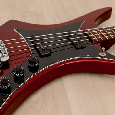1982 Guild X-702 Vintage Bass Guitar Candy Apple Red w/ Case image 6