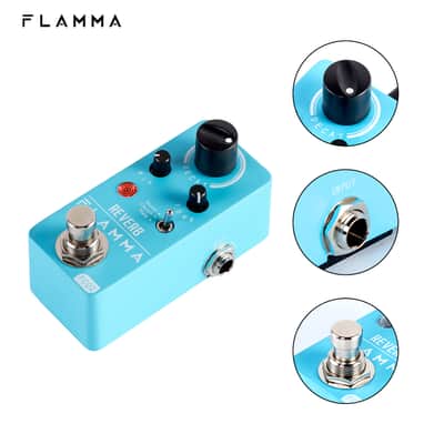 FLAMMA FC02 Digital Reverb Pedal with Studio Church Plate Reverb Effects Pedal True Bypass,price include the import duty for US buyer image 5