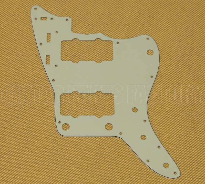 005-4451-049 Genuine Fender USA '62 Jazzmaster Pickguard 3-ply Mint Green image 1