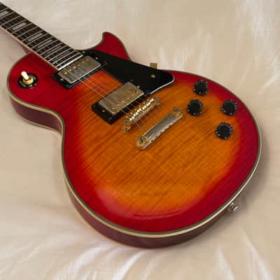 Vintage 2001 Epiphone (Gibson) Les Paul Custom Plus - Heritage Cherry Sunburst - Flame Top - Made in Korea (MIK) - Free Pro Setup image 4