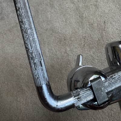 Premier Vintage Lokfast Double Tom Drum Holder Mount Post - 8” and 5” L Arm 70s - Chrome image 6
