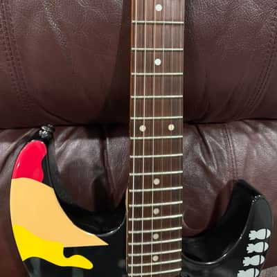 ESP LTD GL-200K George Lynch Signature Black with Kamikaze Graphic image 3