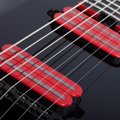 Schecter Sunset-7 Red Dawn Gloss Black image 7