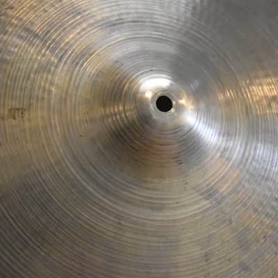 Vintage 1960s Zildjian Avedis 15" Bottom Hi Hat Cymbal - 1376g image 5