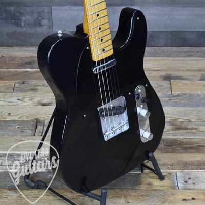Mint Fender Dealer Exclusive Vintera  Road Worn  '60s Double Esquire -  Black with Deluxe Gig Bag image 9