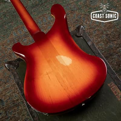 1991 Rickenbacker 4003 Bass w/ Bartolini TCT Preamp, Fireglo, Made in USA, with case image 9