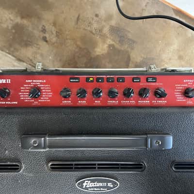 Line 6 Flextone II HD 100-Watt Stereo Digital Modeling Guitar Amp Head 2001 - 2004 - Black / Red image 3