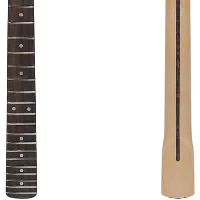 Strat Guitar Neck 22 Fret, Canadian Maple Electric Guitar Neck with Rosewood Fingerboard for ST Style Guitar Parts Replacement (For Right Hand) image 1