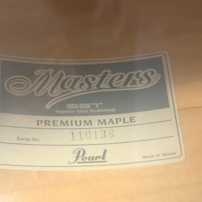 Pearl Masters maple legend MPL foortom 14x14” - #Navy Sparkle blue image 7