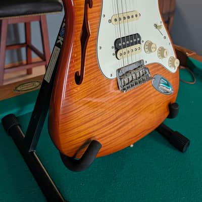 Fender Semi Hollow Stratocaster 2019 - AAA flame ice tea image 4