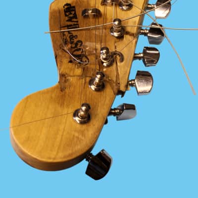 End of the Road Stratocaster in Arctic White -looks smashed but plays perfectly image 11