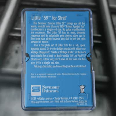 Seymour Duncan SL59-1b Little '59 Strat Bridge Pickup - Parchment image 2