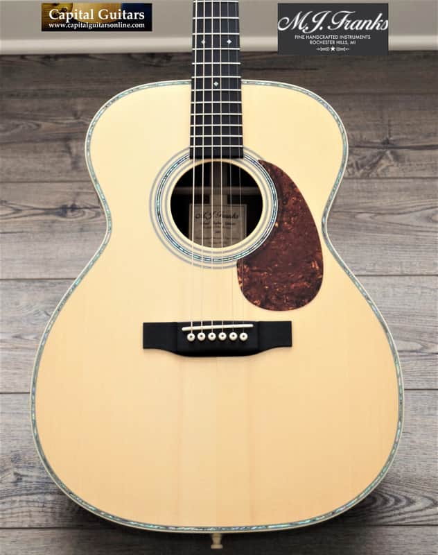 MJ Franks 000-42 Style, Short Scale, Euro Spruce, Madagascar RW, 1-11/16" Nut image 1