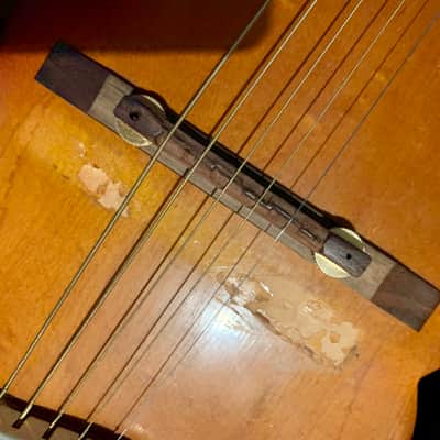 Mindboggling Silvertone Dan Electro Frankenburst image 5