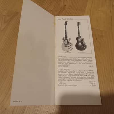 Vintage 1979 Gibson Full-Line Price List! Rare, Original Case Candy, Paperwork! image 2