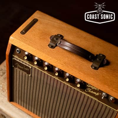 RARE 1984 Fender Super Champ Pro Paul Rivera Solid Oak Cabinet image 5