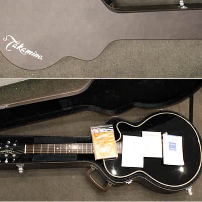 Takamine PT-106 auditorium electro 1998 - black - japan import image 6
