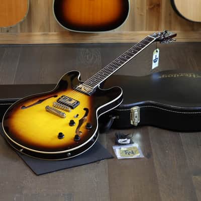 2023 Heritage H-535 Semi-Hollow Electric Guitar Sunburst + OHSC