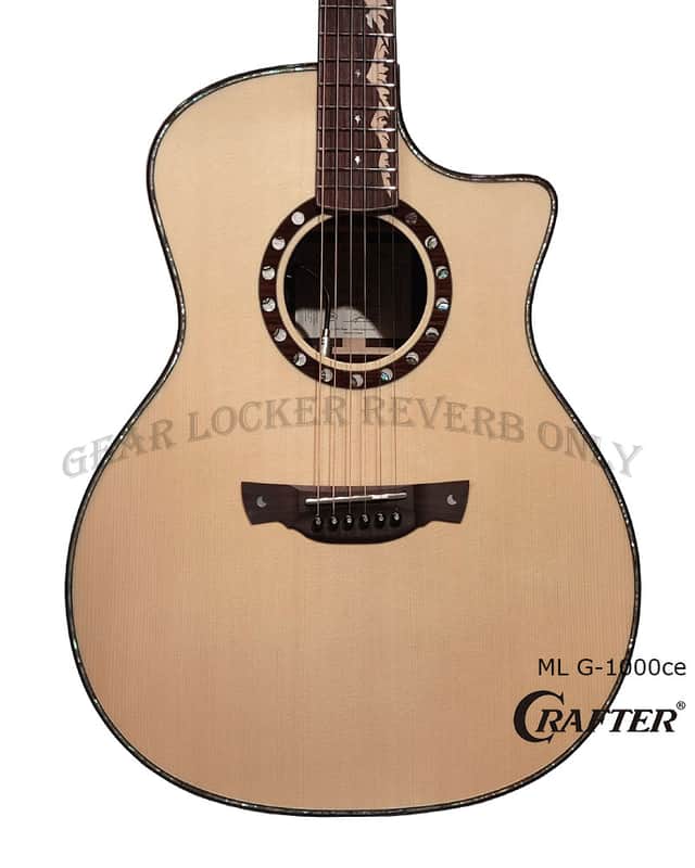 Crafter ML G-1000ce Anniversary all Solid Engelmann Spruce & Rosewood electronics acoustic guitar Bild 1