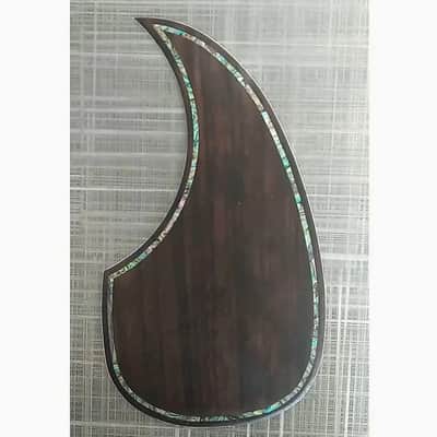 Acoustic Guitar Pickguard Rosewood Materiel, with Abalone Inlay Binding image 1