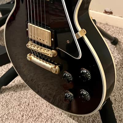 Gibson Custom Shop 2-Pickup '57 Les Paul Custom Black Beauty Reissue Ebony VOS image 8