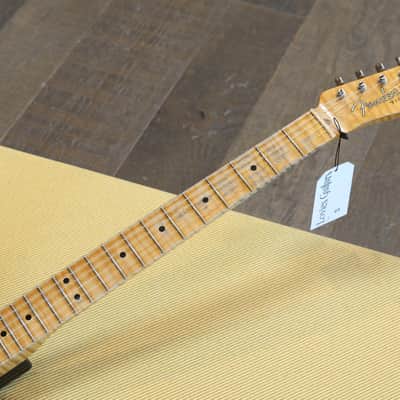 2018 Fender Custom Shop Double Esquire Limited Edition Electric Guitar Relic Silver Sparkle + COA OHSC image 9