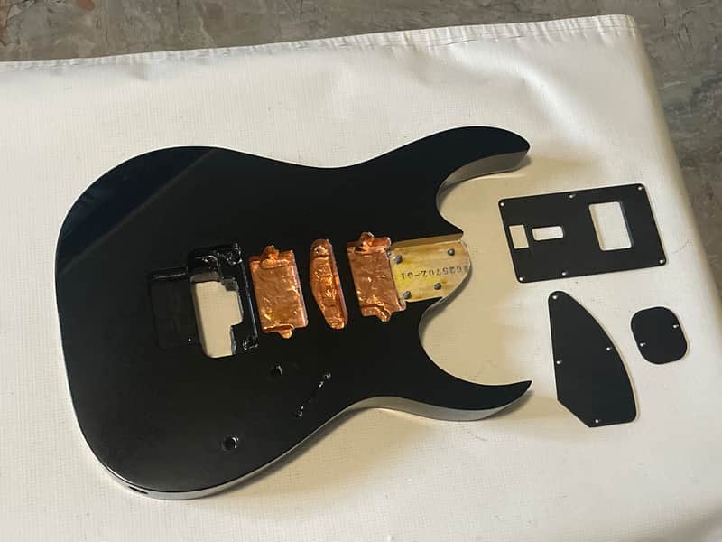 2008 Japan Ibanez RG2570z Prestige Refinished Black Guitar Body Edge Zero ZPS3 Ready image 1