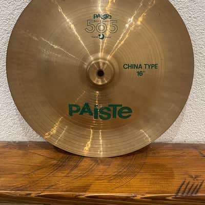 Paiste 16" 505 "Green Label" China Type Cymbal 1980 - 1985 - Traditional image 2