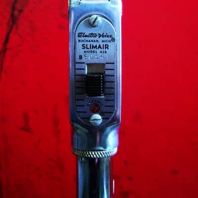 Vintage 1950's Electro-Voice 636 Omnidirectional Dynamic Microphone Hi Z w cable & stand 664 605 image 7