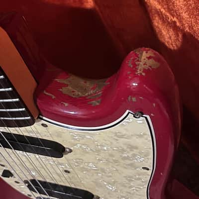 1966 Fender Mustang Dakota Red w/ OHSC image 5