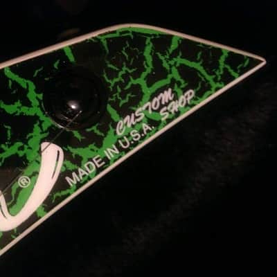 Jackson USA Custom Shop Limited Edition Soloist 2017 Black Green Crackle Hardshell Case Included image 4