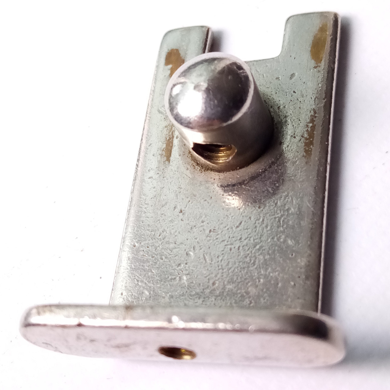 Slingerland 3Point Radio King Throw-Off/Strainer Slide Plate Nickel 1946-9 Three — main photograph